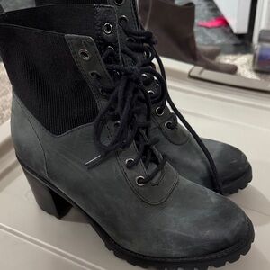 Matisse Black Lace-Up Boots for Women